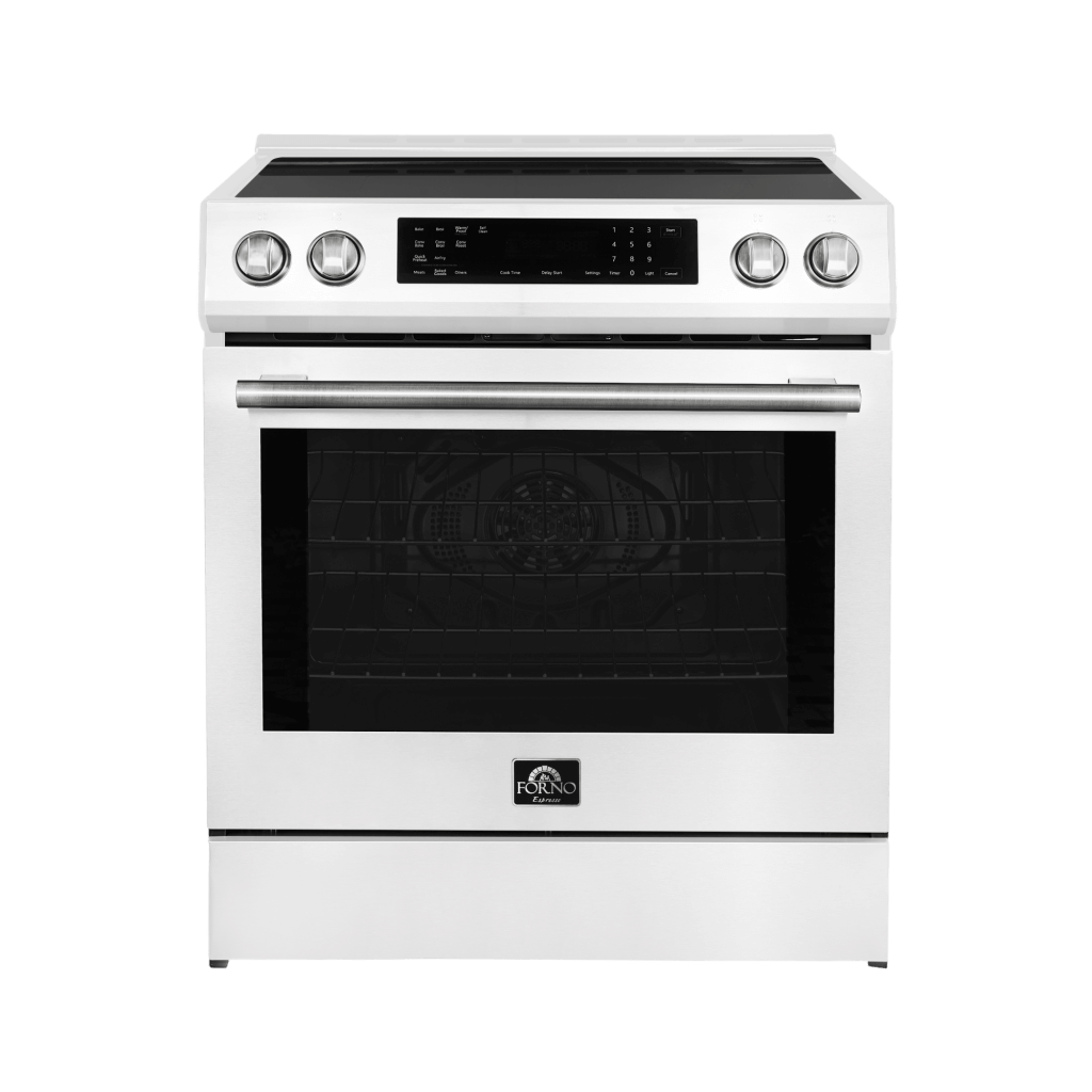 FORNO – Espresso Donatello 30-Inch Slide-In Induction Range White