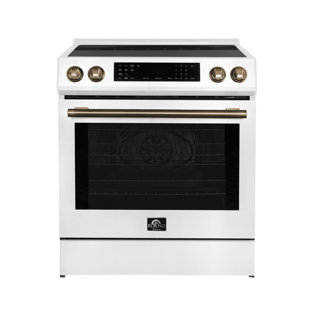 FORNO – Espresso Donatello 30-Inch Slide-In Induction Range White