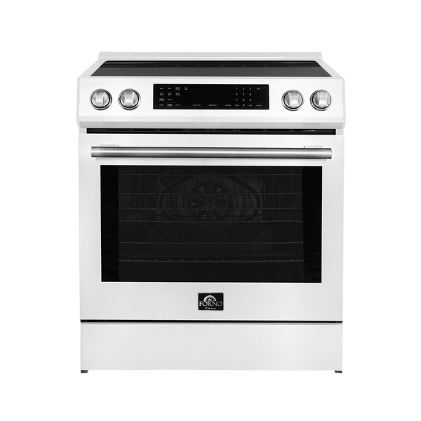 FORNO – Espresso Donatello 30-Inch Slide-In Induction Range White