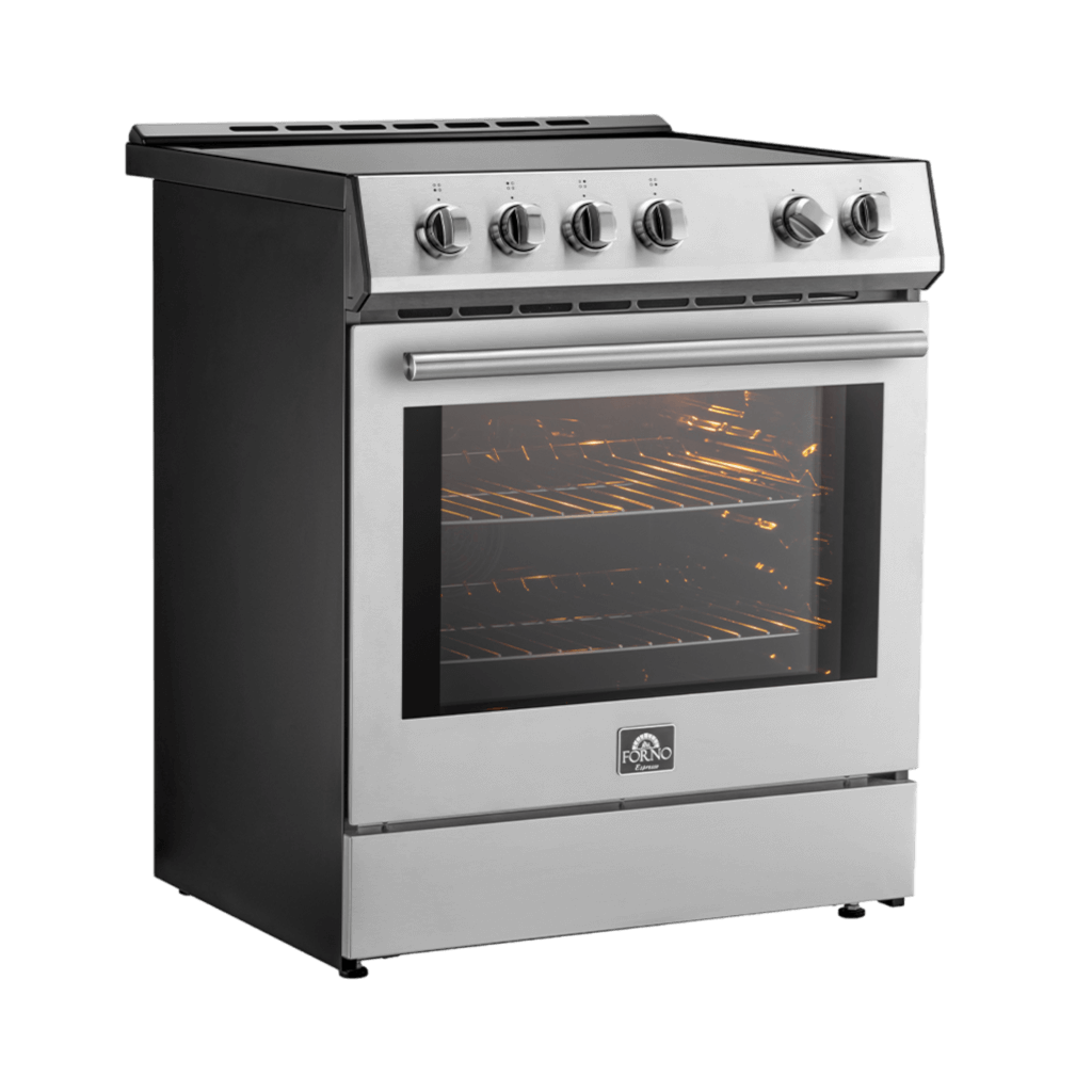FORNO – Leonardo Espresso 30″ Slide-In Electric Induction in Stainless-Steel,