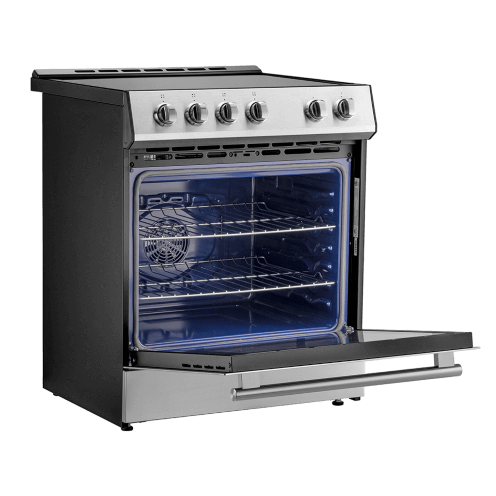FORNO – Leonardo Espresso 30″ Slide-In Electric Induction in Stainless-Steel,