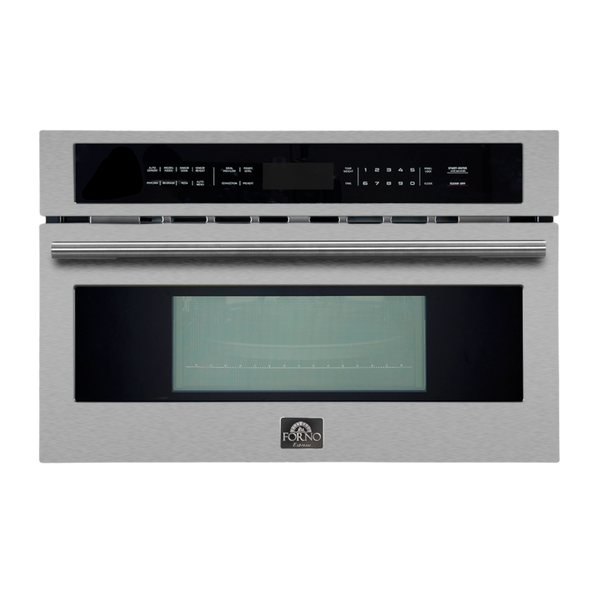 FORNO Capoliveri 30 Inch Stainless-Steel 1000 Watts Microwave Drawer 1.2 cu.ft.