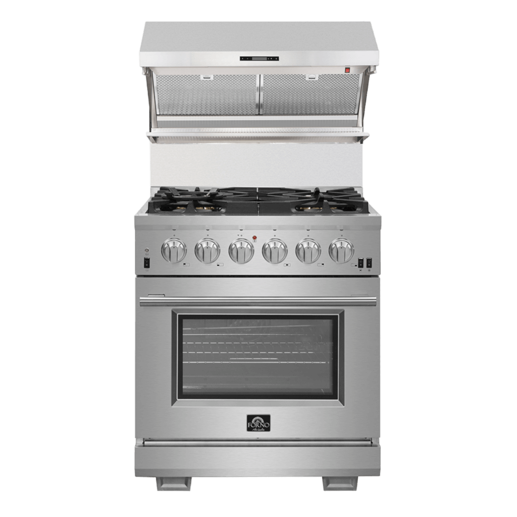 FORNO Savona – 30″ Wall Mount Range Hood with Hybrid Filters & Back Splash