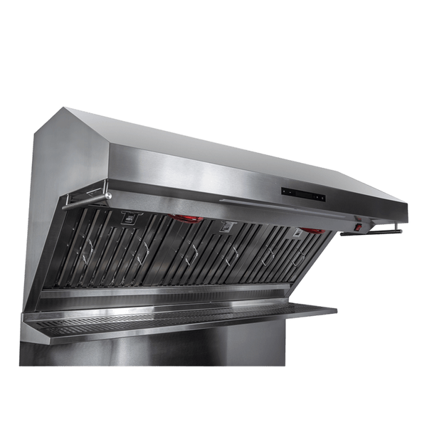 FORNO Savona 48″ Wall Mount Range Hood with Baffle Filter & Back Splash