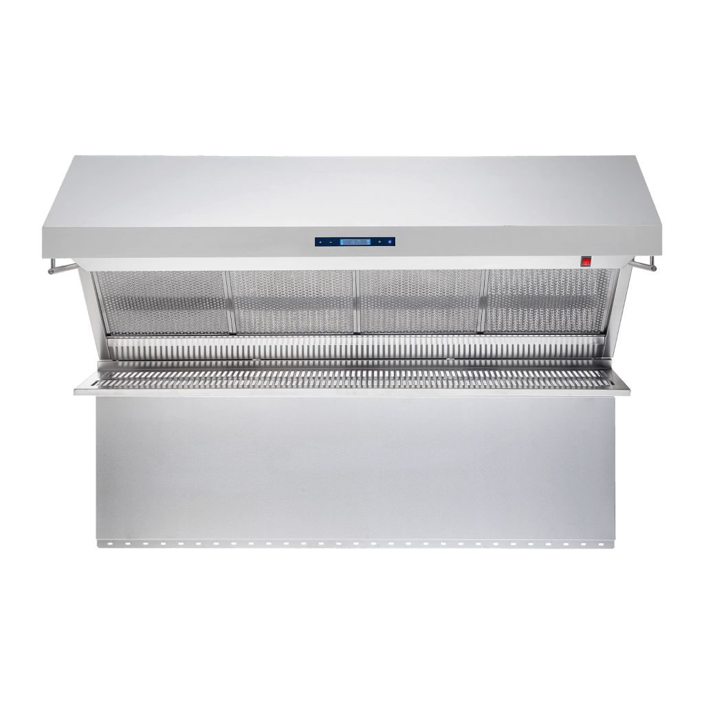 FORNO Savona 60-Inch Wall Mount Range Hood with Hybrid Filters & Back Splash