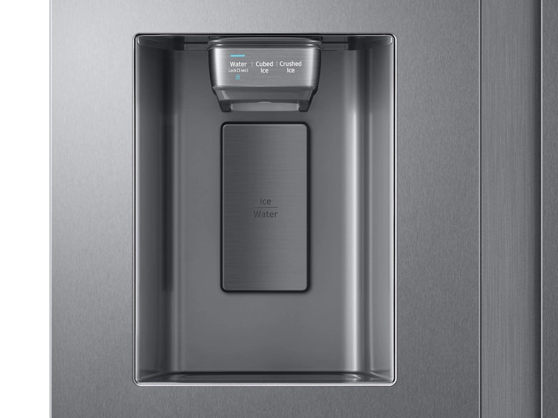 27.4 cu. ft. Large Capacity Side-by-Side Refrigerator in Black Stainless Steel