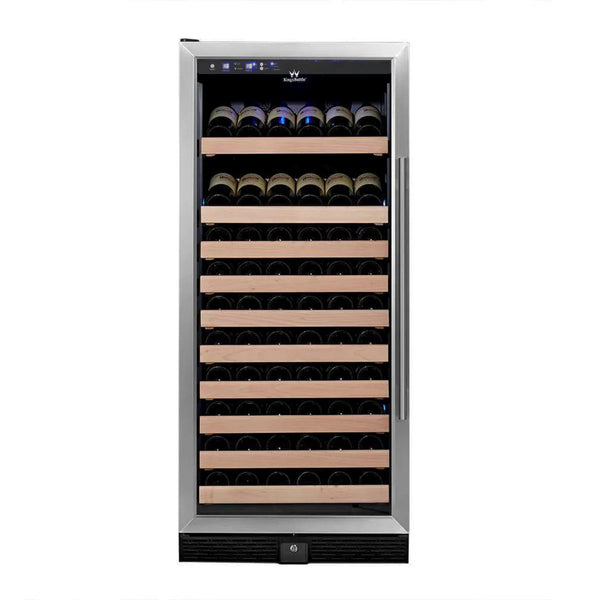 Kings Bottle 100 Bottle Kitchen Wine Refrigerator Freestanding Wine Refrigerator KBU100WX-SS LHH  KBU100WX-SS RHH