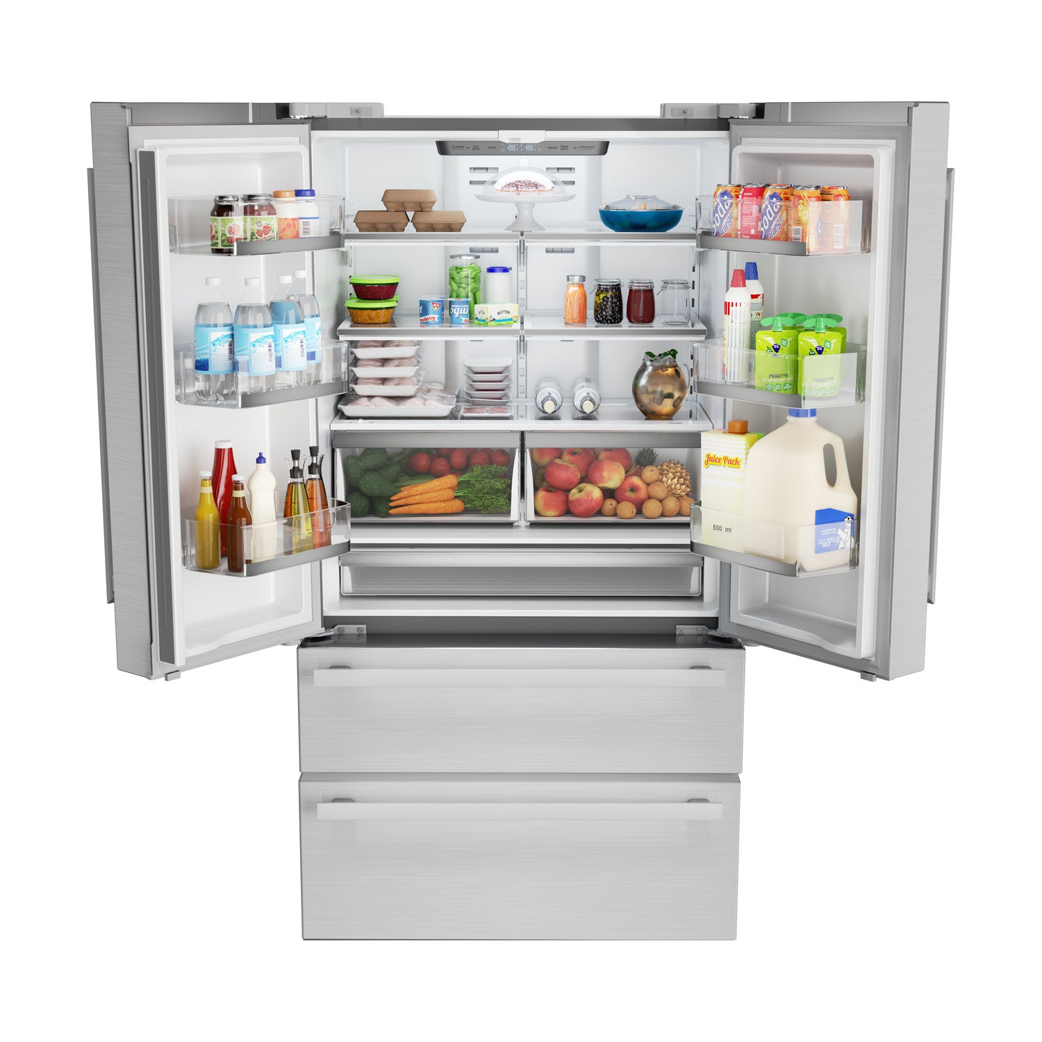 Sharp French 4-Door Counter-Depth Refrigerator (SJG2351FS)