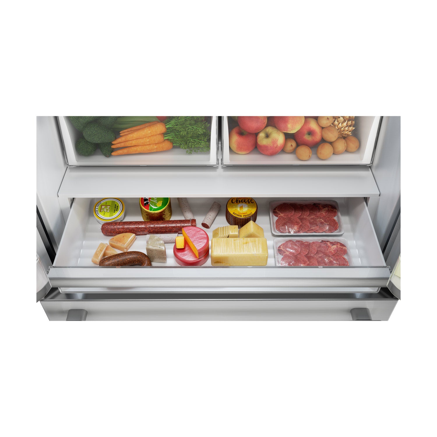 Sharp French 4-Door Counter-Depth Refrigerator (SJG2351FS)