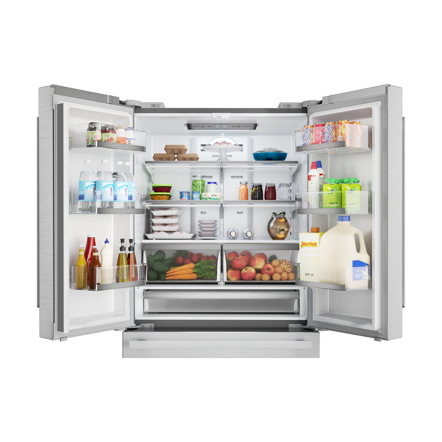 Sharp French 4-Door Counter-Depth Refrigerator (SJG2351FS)