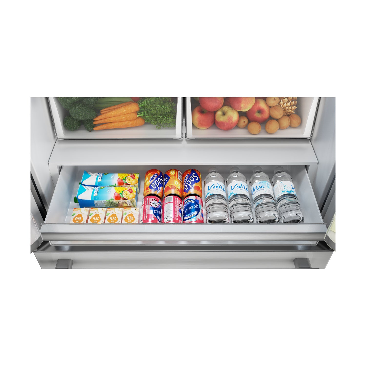 Sharp French 4-Door Counter-Depth Refrigerator (SJG2351FS)