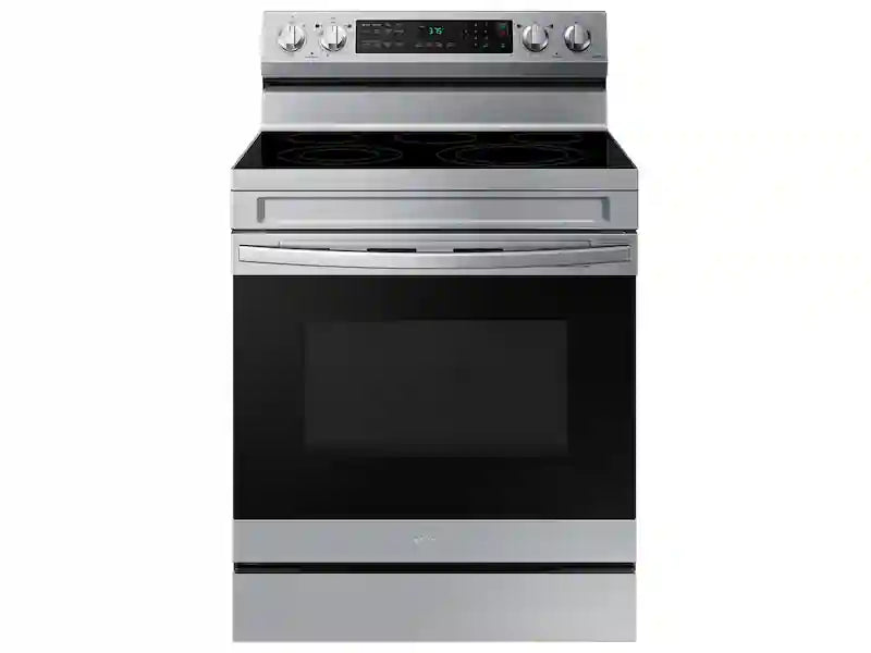 6.3 cu. ft. Smart Freestanding Electric Range with No-Preheat Air Fry & Convection in Black Stainless Steel