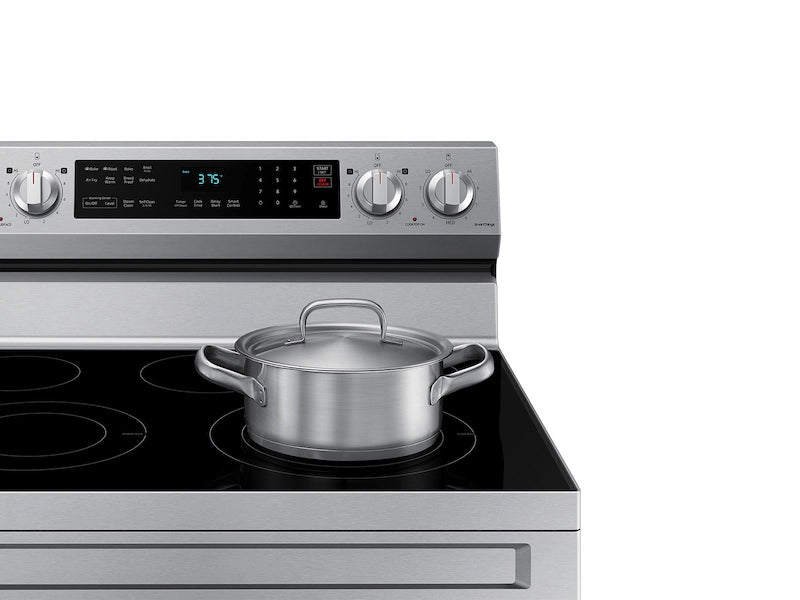 6.3 cu. ft. Smart Freestanding Electric Range with No-Preheat Air Fry & Convection in Black Stainless Steel