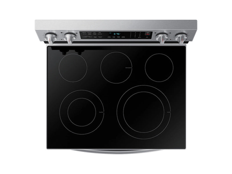 6.3 cu. ft. Smart Freestanding Electric Range with No-Preheat Air Fry & Convection in Black Stainless Steel