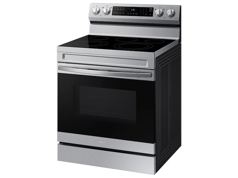 6.3 cu. ft. Smart Freestanding Electric Range with No-Preheat Air Fry & Convection in Black Stainless Steel