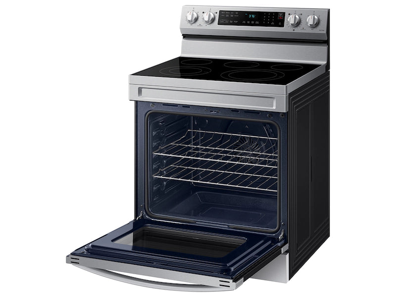 6.3 cu. ft. Smart Freestanding Electric Range with No-Preheat Air Fry & Convection in Black Stainless Steel