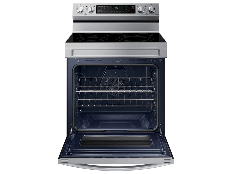 6.3 cu. ft. Smart Freestanding Electric Range with No-Preheat Air Fry & Convection in Black Stainless Steel