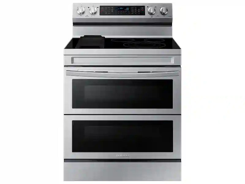 6.3 cu. ft. Smart Freestanding Electric Range with Flex Duo™, No-Preheat Air Fry & Griddle in Black Stainless Steel