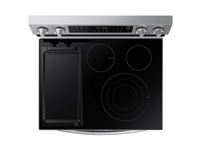 6.3 cu. ft. Smart Freestanding Electric Range with Flex Duo™, No-Preheat Air Fry & Griddle in Black Stainless Steel