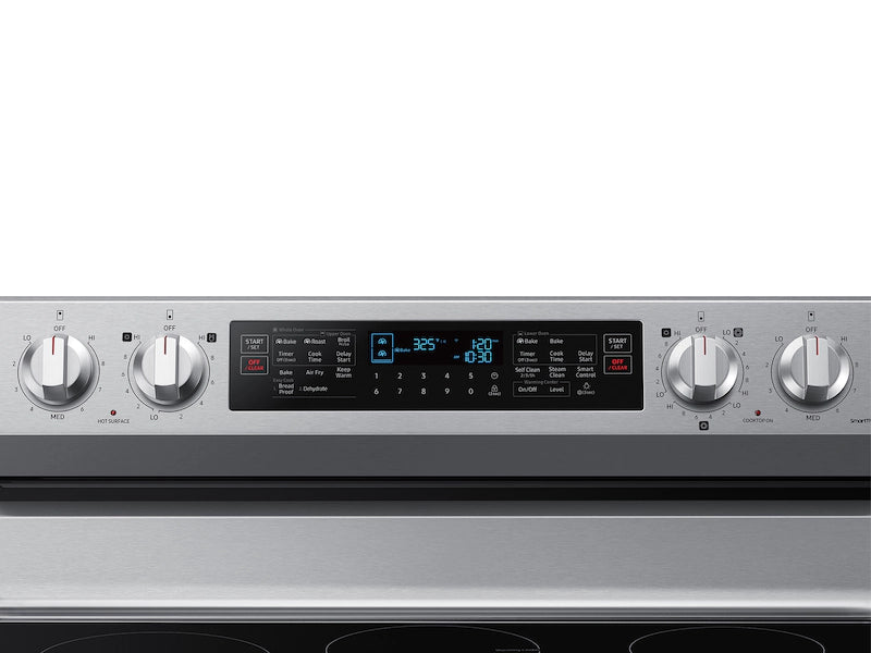 6.3 cu. ft. Smart Freestanding Electric Range with Flex Duo™, No-Preheat Air Fry & Griddle in Black Stainless Steel