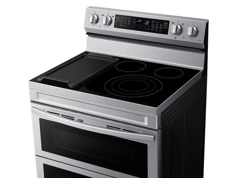 6.3 cu. ft. Smart Freestanding Electric Range with Flex Duo™, No-Preheat Air Fry & Griddle in Black Stainless Steel