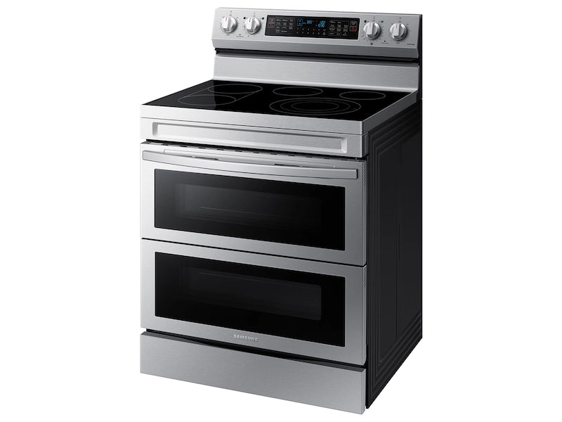 6.3 cu. ft. Smart Freestanding Electric Range with Flex Duo™, No-Preheat Air Fry & Griddle in Black Stainless Steel