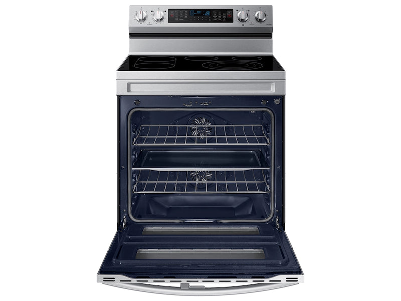 6.3 cu. ft. Smart Freestanding Electric Range with Flex Duo™, No-Preheat Air Fry & Griddle in Black Stainless Steel
