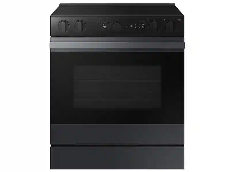 Bespoke 6.3 cu. ft. Smart Slide-In Electric Range with Air Sous Vide & Air Fry in White Glass