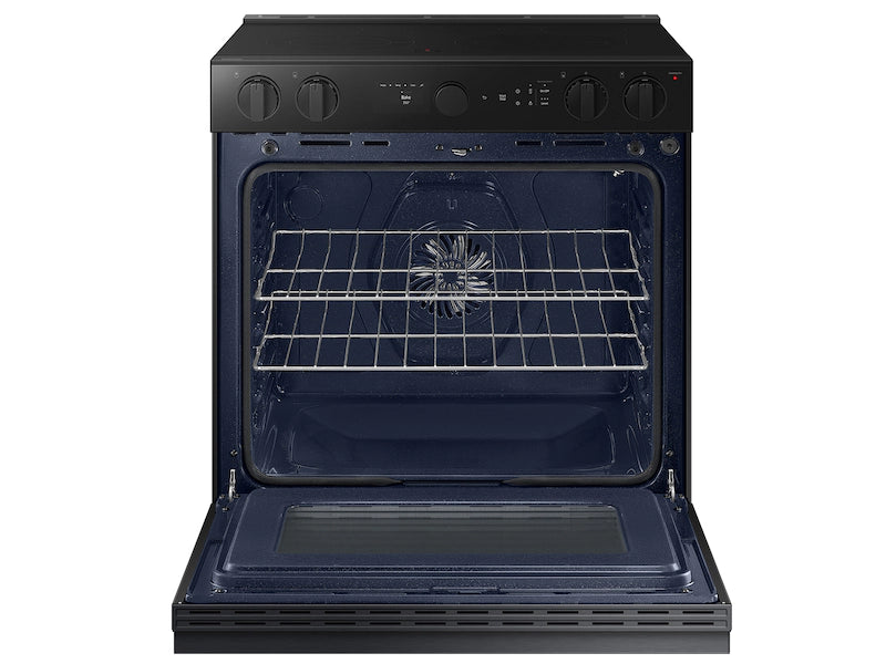 Bespoke 6.3 cu. ft. Smart Slide-In Electric Range with Air Sous Vide & Air Fry in White Glass