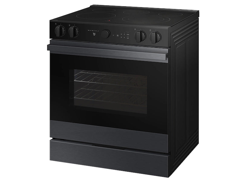 Bespoke 6.3 cu. ft. Smart Slide-In Electric Range with Air Sous Vide & Air Fry in White Glass