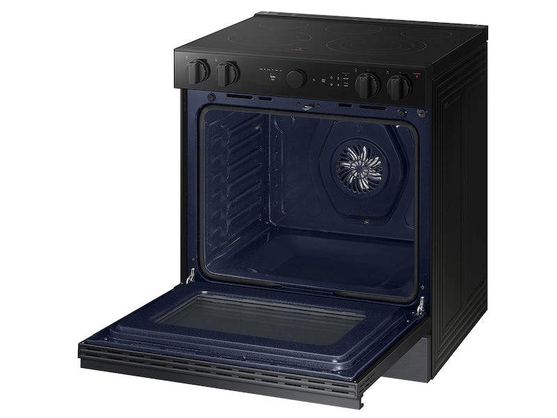Bespoke 6.3 cu. ft. Smart Slide-In Electric Range with Air Sous Vide & Air Fry in White Glass