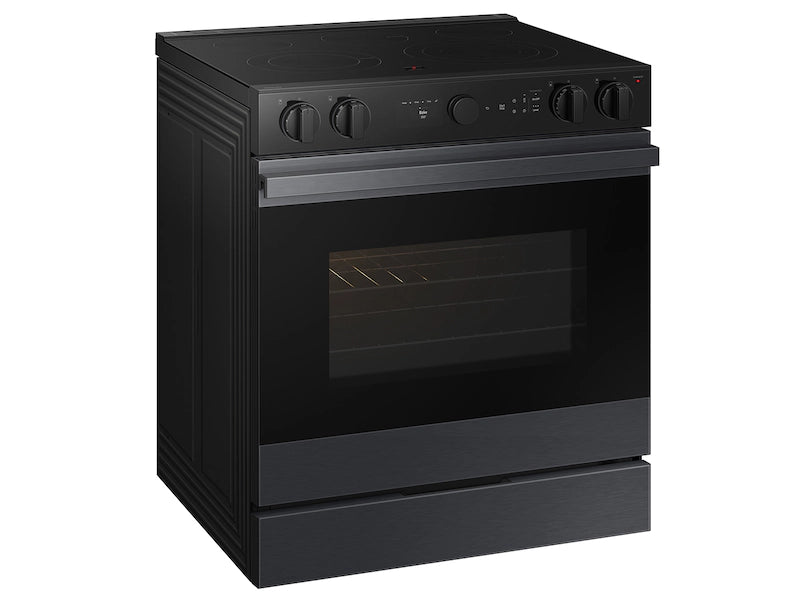 Bespoke 6.3 cu. ft. Smart Slide-In Electric Range with Air Sous Vide & Air Fry in White Glass