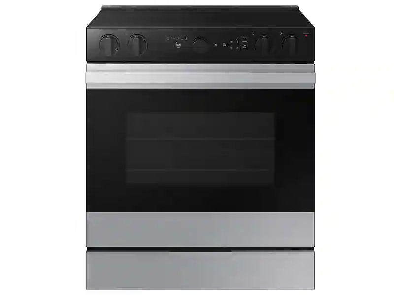 Bespoke 6.3 cu. ft. Smart Slide-In Electric Range with Air Sous Vide & Air Fry in White Glass