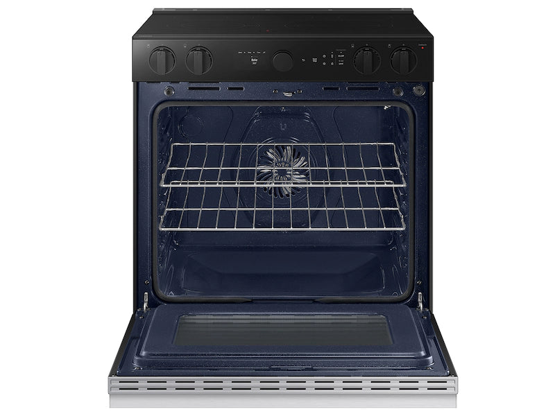 Bespoke 6.3 cu. ft. Smart Slide-In Electric Range with Air Sous Vide & Air Fry in Matte Black Steel