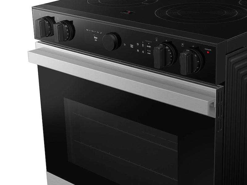 Bespoke 6.3 cu. ft. Smart Slide-In Electric Range with Air Sous Vide & Air Fry in White Glass