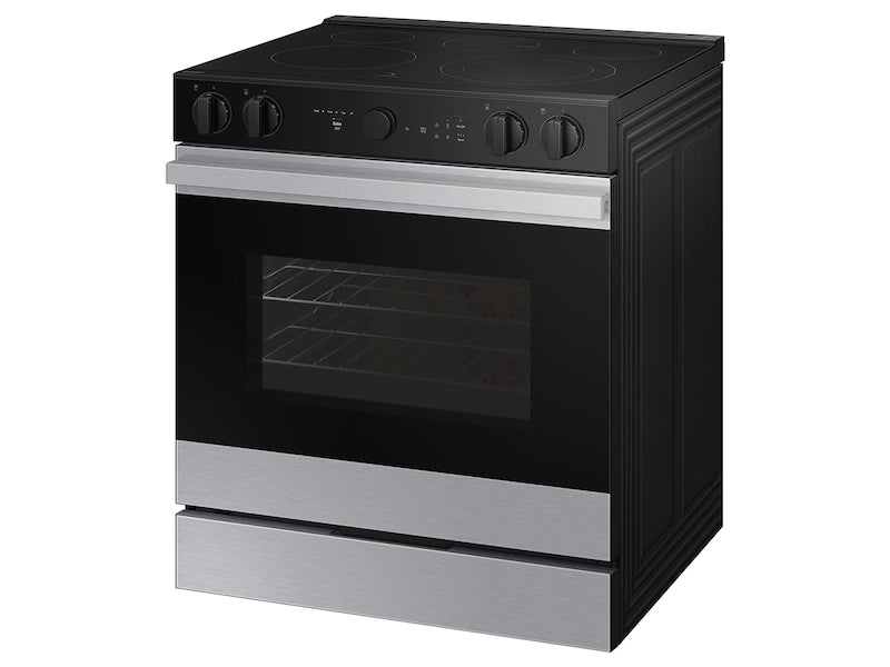 Bespoke 6.3 cu. ft. Smart Slide-In Electric Range with Air Sous Vide & Air Fry in Matte Black Steel