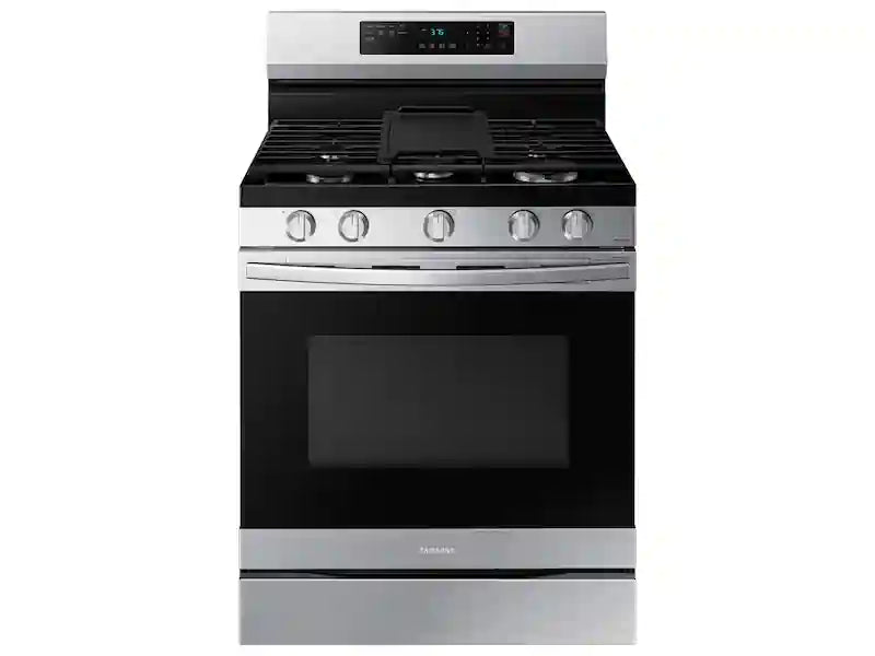 6.0 cu. ft. Smart Freestanding Gas Range with No-Preheat Air Fry & Convection in Black Stainless Steel