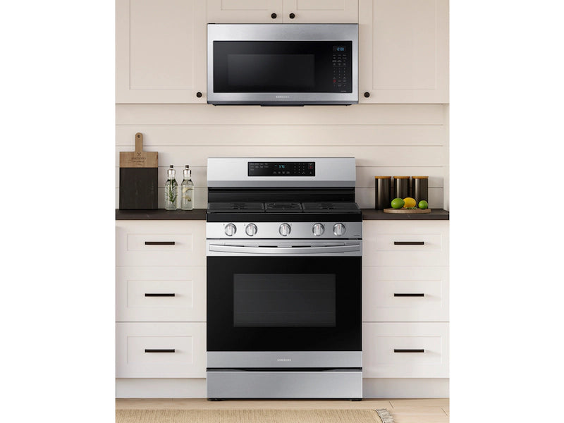6.0 cu. ft. Smart Freestanding Gas Range with No-Preheat Air Fry & Convection in Black Stainless Steel