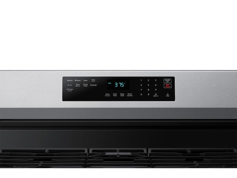 6.0 cu. ft. Smart Freestanding Gas Range with No-Preheat Air Fry & Convection in Black Stainless Steel
