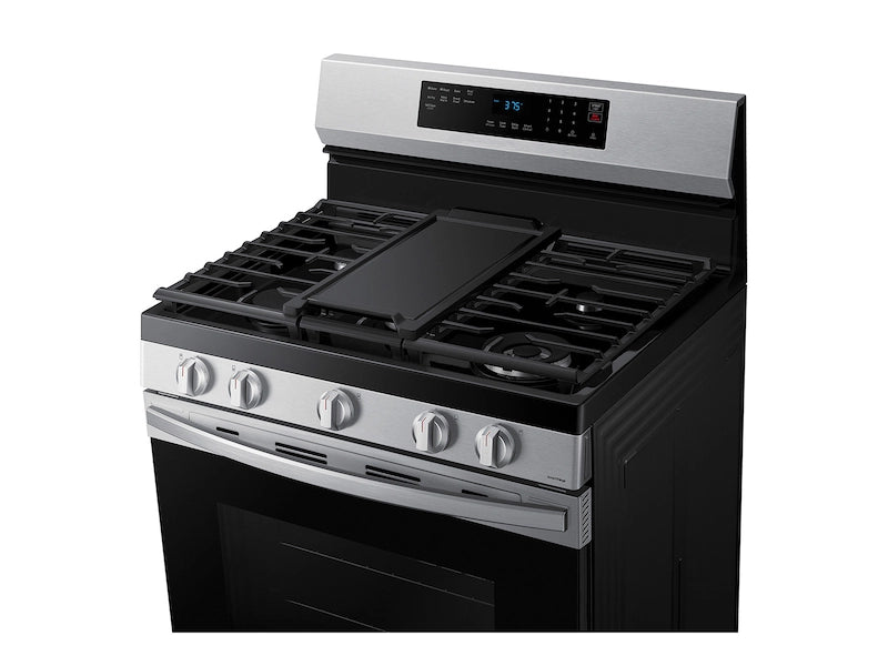 6.0 cu. ft. Smart Freestanding Gas Range with No-Preheat Air Fry & Convection in Black Stainless Steel