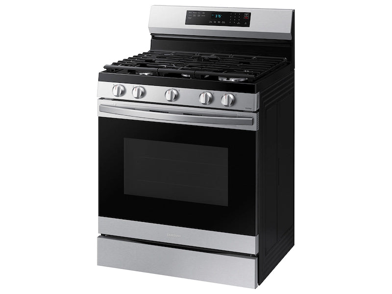 6.0 cu. ft. Smart Freestanding Gas Range with No-Preheat Air Fry & Convection in Black Stainless Steel