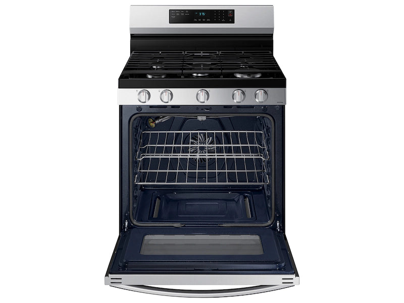 6.0 cu. ft. Smart Freestanding Gas Range with No-Preheat Air Fry & Convection in Black Stainless Steel
