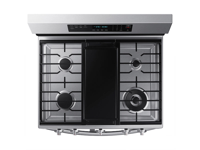 6.0 cu. ft. Smart Freestanding Gas Range with Flex Duo™ & Air Fry in Black Stainless Steel