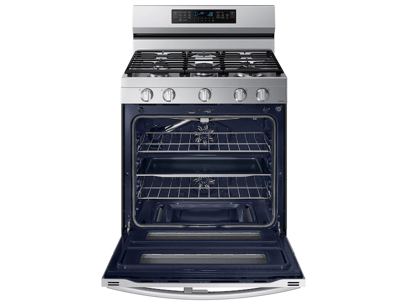 6.0 cu. ft. Smart Freestanding Gas Range with Flex Duo™ & Air Fry in Black Stainless Steel
