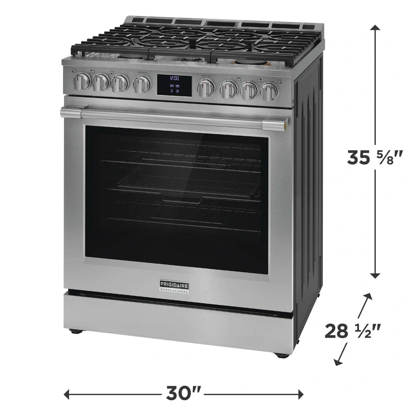 Frigidaire Professional 30" Gas Range with No Preheat + Air Fry
