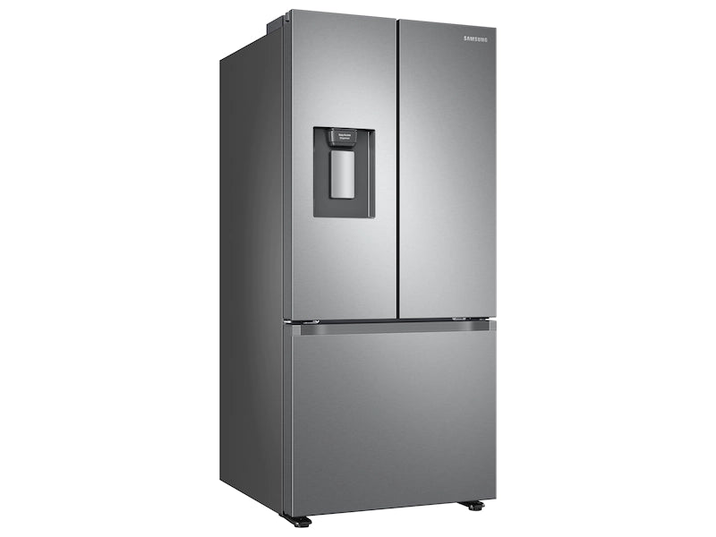 18 cu. ft. Smart Count22 cu. ft. Smart 3-Door French Door Refrigerator with External Water Dispenser in Fingerprint Resistant Stainless Steeler Depth 3-Door French Door Refrigerator in Black Stainless Steel