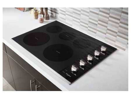 30-inch Electric Ceramic Glass Cooktop with Two Dual Radiant Elements