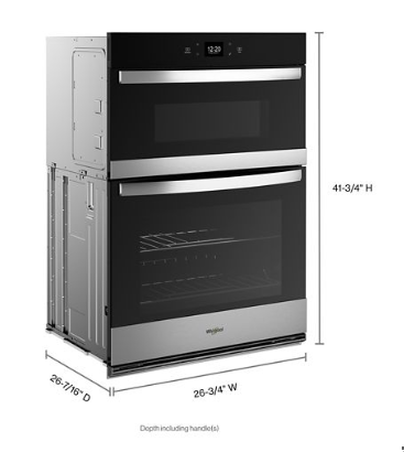 5.7 Total Cu. Ft. Combo Wall Oven with Air Fry When Connected