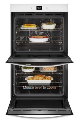 8.6 Total Cu. Ft. Double Wall Oven with Air Fry When Connected