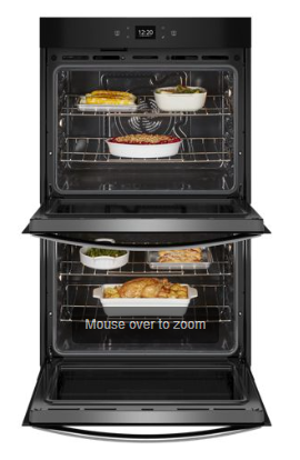 8.6 Total Cu. Ft. Double Wall Oven with Air Fry When Connected